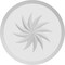Ekena Millwork Standard Grayson Spiral Rosette With Beveled Edge, 4"W x 4"H x 1/2"P ROSP040X040X050GRY13 - alternate 2